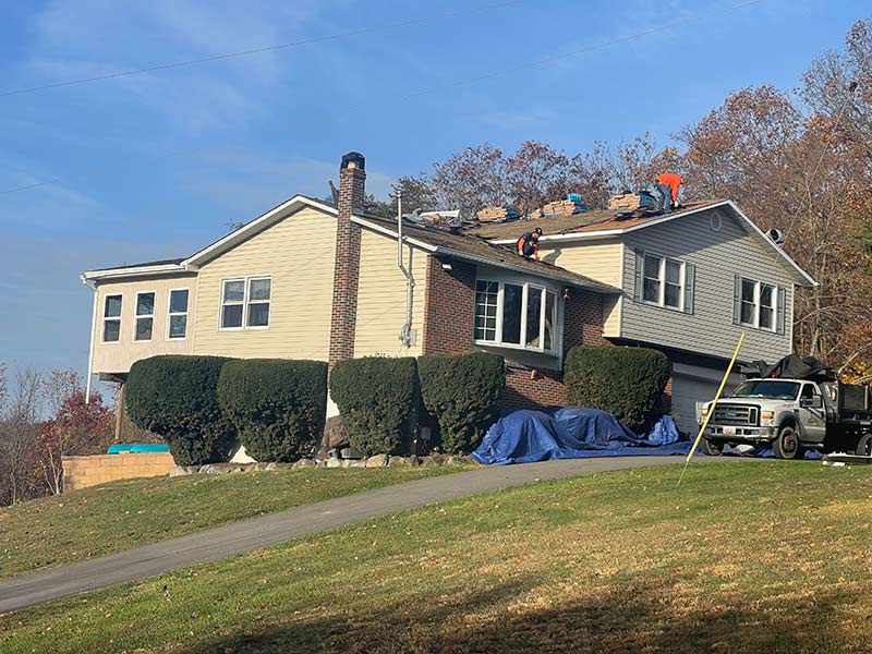 house on top of the hill